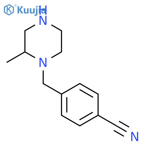 4-[(2-Methylpiperazin-1-yl)methyl]benzonitrile structure