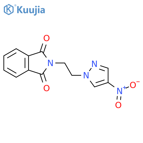 2-[2-(4-Nitro-1H-pyrazol-1-yl)ethyl]-2,3-dihydro-1H-isoindole-1,3-dione structure