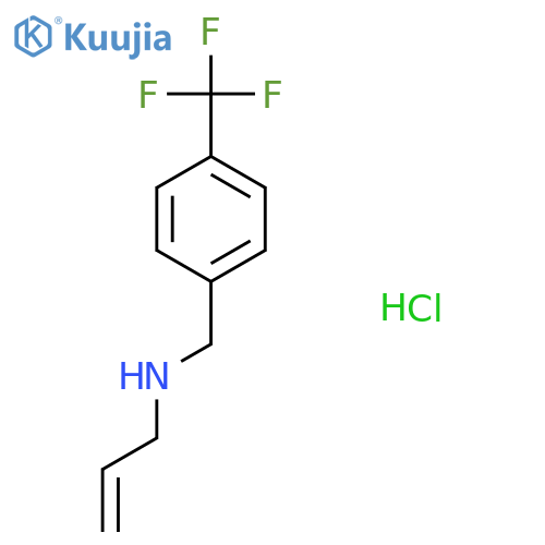 (Prop-2-en-1-yl)({[4-(trifluoromethyl)phenyl]methyl})amine hydrochloride structure