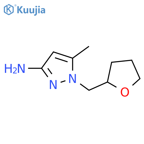 5-methyl-1-(oxolan-2-yl)methyl-1H-pyrazol-3-amine structure