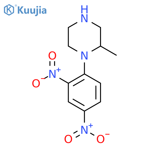 1-(2,4-Dinitrophenyl)-2-methylpiperazine structure