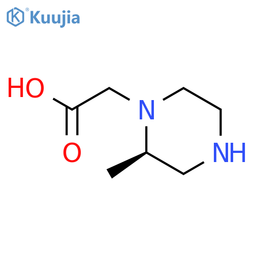 2-[(2R)-2-Methylpiperazin-1-YL]acetic acid structure