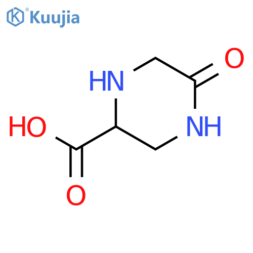 (2R)-5-Oxo-2-piperazinecarboxylic Acid structure