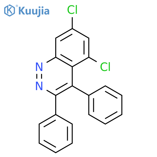 5,7-Dichloro-3,4-diphenylcinnoline structure