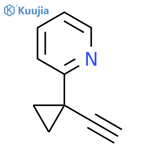 2-(1-ethynylcyclopropyl)pyridine structure