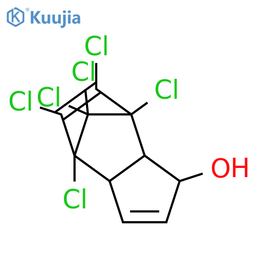 4,7-Methano-1H-indenol,4,5,6,7,8,8-hexachloro-3a,4,7,7a-tetrahydro- (9CI) structure