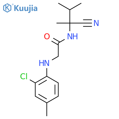 2-(2-chloro-4-methylphenyl)amino-N-(1-cyano-1,2-dimethylpropyl)acetamide structure