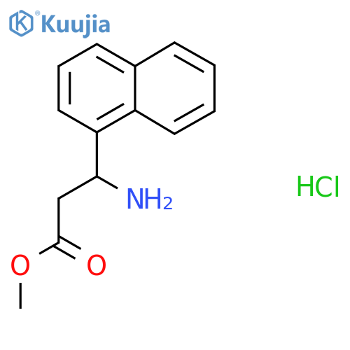 Methyl 3-amino-3-(naphthalen-1-yl)propanoate hydrochloride structure