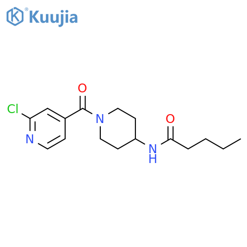 Pentanamide, N-[1-[(2-chloro-4-pyridinyl)carbonyl]-4-piperidinyl]- structure