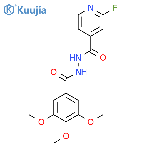 2-fluoro-N'-(3,4,5-trimethoxybenzoyl)pyridine-4-carbohydrazide structure