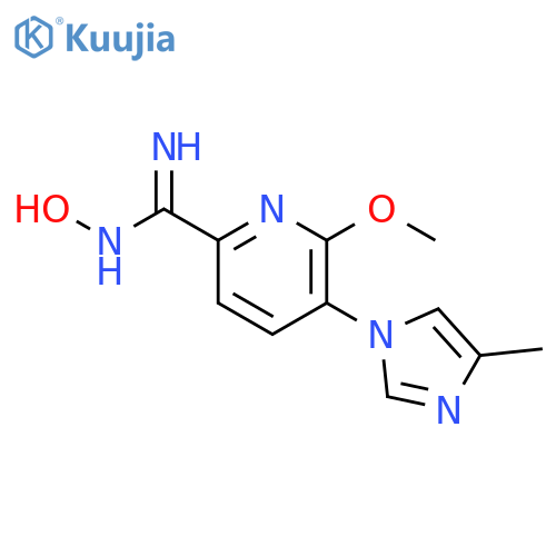 (Z)-N'-Hydroxy-6-Methoxy-5-(4-Methyl-1H-Imidazol-1-Yl)Picolinimidamide structure