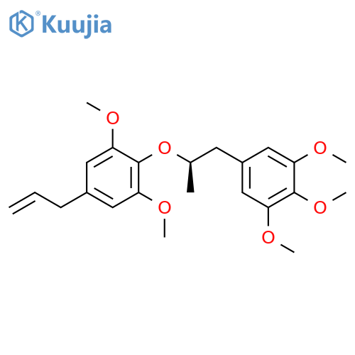 Benzene, 1,3-dimethoxy-2-[(1R)-1-methyl-2-(3,4,5-trimethoxyphenyl)ethoxy]-5-(2-propen-1-yl)- structure