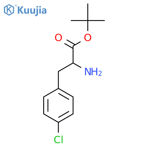 Tert-butyl 2-amino-3-(4-chlorophenyl)propanoate structure