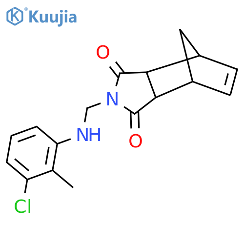 2-{(3-Chloro-2-methylphenyl)aminomethyl}-3a,4,7,7a-tetrahydro-1H-4,7-methanoisoindole-1,3-dione structure