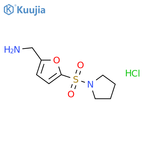 5-(Pyrrolidin-1-ylsulfonyl)-2-furylmethylamine Hydrochloride structure