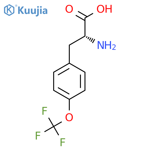 (2R)-2-Amino-3-4-(trifluoromethoxy)phenylpropanoic acid structure