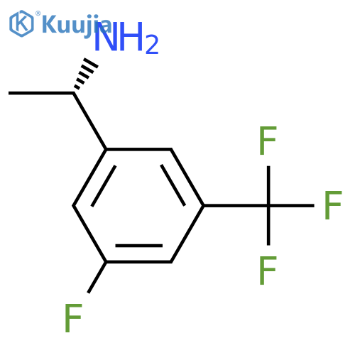 (1S)-1-3-fluoro-5-(trifluoromethyl)phenylethan-1-amine structure