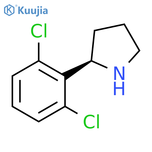 (2R)-2-(2,6-DICHLOROPHENYL)PYRROLIDINE structure