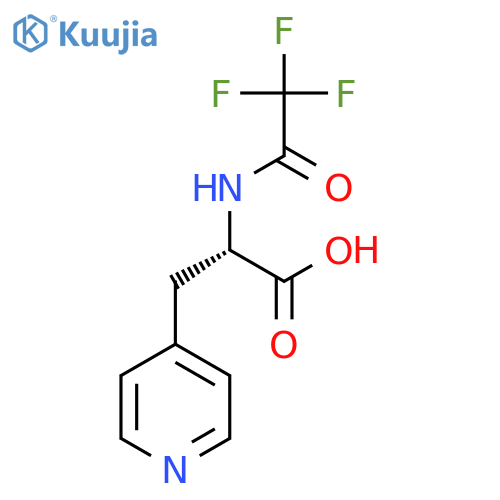 (2S)-3-(pyridin-4-yl)-2-(trifluoroacetamido)propanoic acid structure