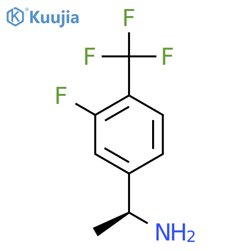 (1S)-1-3-fluoro-4-(trifluoromethyl)phenylethan-1-amine structure