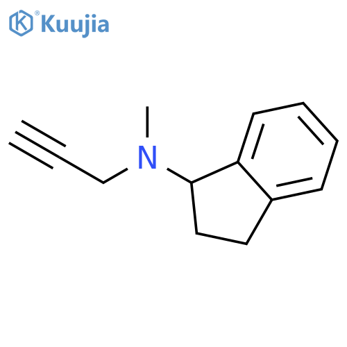 (R)-N-Methyl-N-(prop-2-yn-1-yl)-2,3-dihydro-1H-inden-1-amine structure
