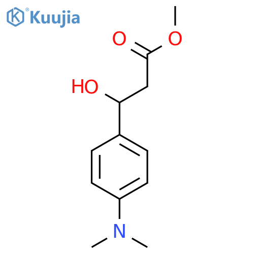 methyl 3-4-(dimethylamino)phenyl-3-hydroxypropanoate structure