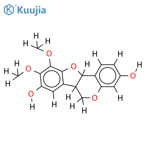 (6aR,11aR)-3,8-dihydroxy-9,10-dimethoxypterocarpan structure