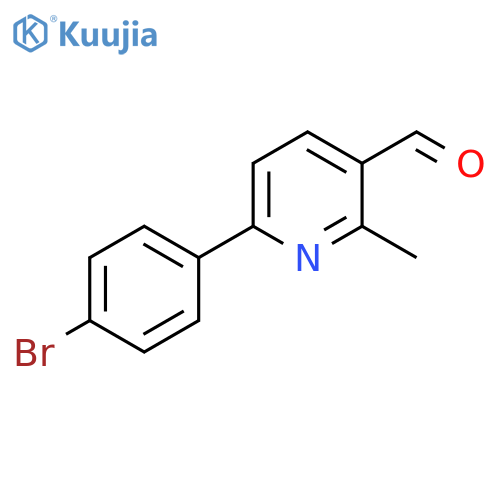 6-(4-Bromophenyl)-2-methylpyridine-3-carbaldehyde structure