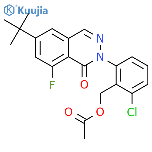 2-(6-(Tert-butyl)-8-fluoro-1-oxophthalazin-2(1H)-yl)-6-chlorobenzyl acetate structure
