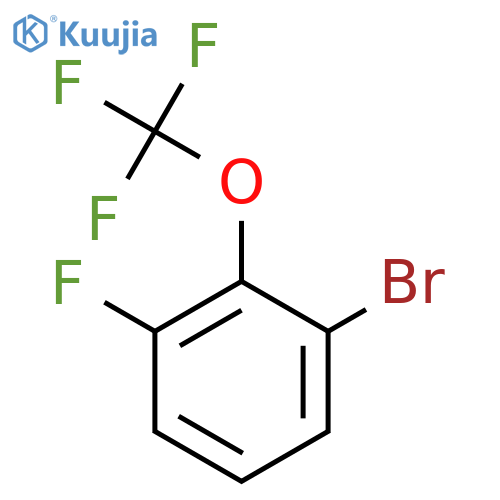 1-BROMO-3-FLUORO-2-(TRIFLUOROMETHOXY)BENZENE structure