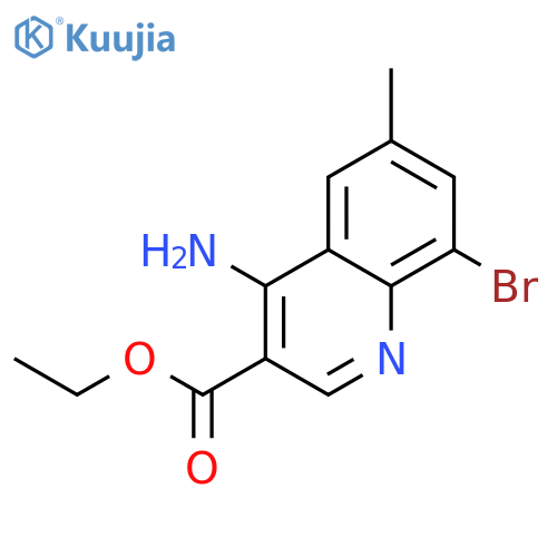 4-Amino-8-bromo-6-methylquinoline-3-carboxylic Acid Ethyl Ester structure