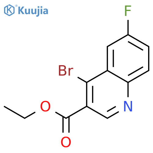 4-Bromo-6-fluoroquinoline-3-carboxylic Acid Ethyl Ester structure