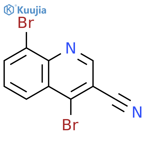 4,8-Dibromoquinoline-3-carbonitrile structure