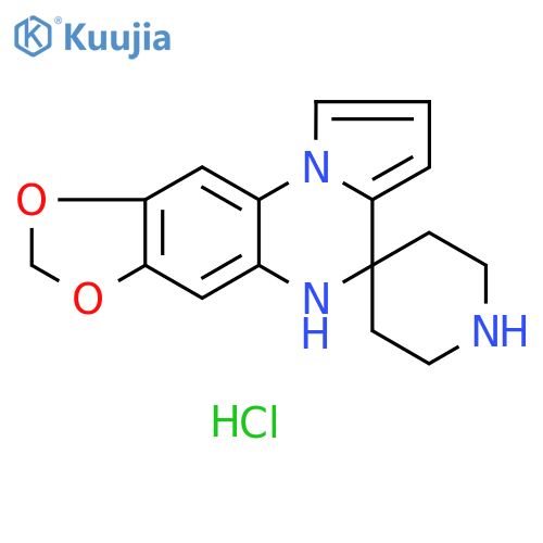 5H-spiro1,3Dioxolo4,5-gpyrrolo1,2-aquinoxaline-4,4'-piperidine hydrochloride structure