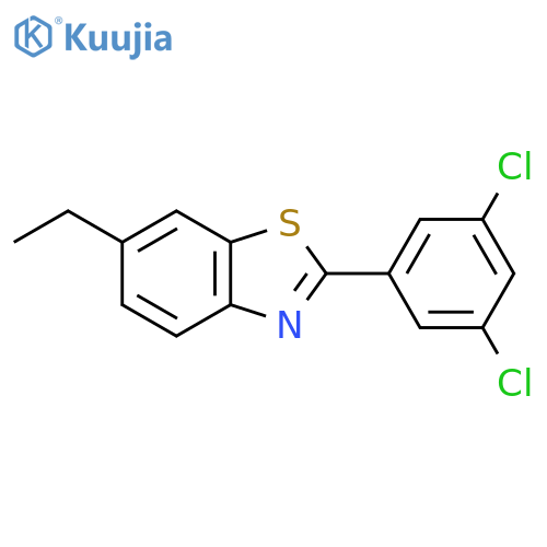 2-(3,5-Dichloro-phenyl)-6-ethyl-benzothiazole structure