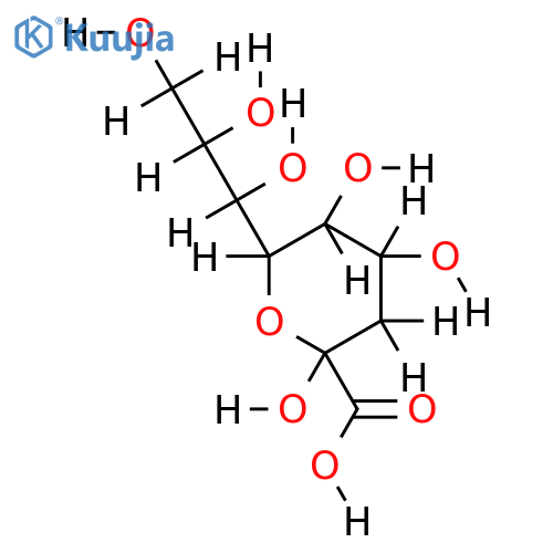 3-Deoxy-D-glycero-D-galacto-2-nonulosonic acid, 9CI structure