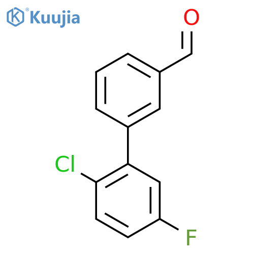 2'-chloro-5'-fluoro-[1,1'-biphenyl]-3-carbaldehyde structure