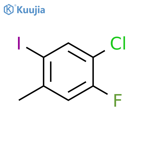 2-Iodo-4-chloro-5-fluorotoluene structure