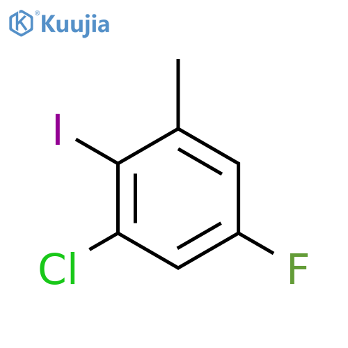 1-Chloro-5-fluoro-2-iodo-3-methylbenzene structure