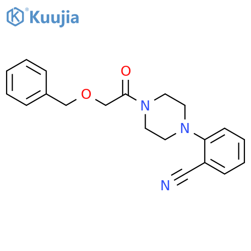 2-(4-(2-(Benzyloxy)acetyl)piperazin-1-yl)benzonitrile structure