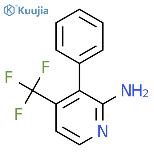3-Phenyl-4-(trifluoromethyl)pyridin-2-amine structure