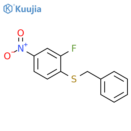 1-(benzylsulfanyl)-2-fluoro-4-nitrobenzene structure