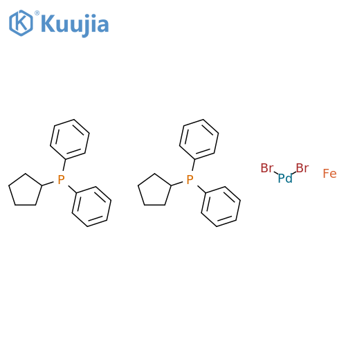 [1,1'-Bis(diphenylphosphino)ferrocene]dibromopalladium(Ⅱ) structure