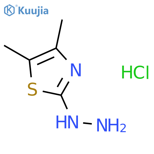 2-Hydrazinyl-4,5-dimethylthiazole structure