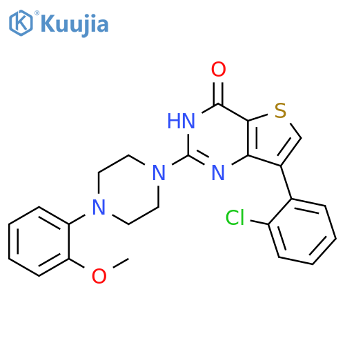 7-(2-chlorophenyl)-2-4-(2-methoxyphenyl)piperazin-1-yl-3H,4H-thieno3,2-dpyrimidin-4-one structure