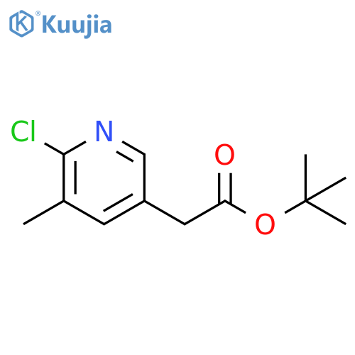 TERT-BUTYL 2-(6-CHLORO-5-METHYLPYRIDIN-3-YL)ACETATE structure