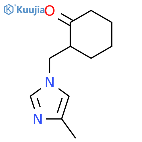 2-[(4-methyl-1H-imidazol-1-yl)methyl]-Cyclohexanone structure