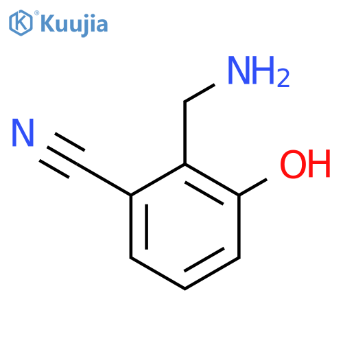 2-(Aminomethyl)-3-hydroxybenzonitrile structure