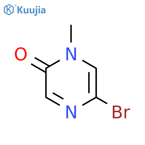 5-bromo-1-methyl-pyrazin-2-one structure