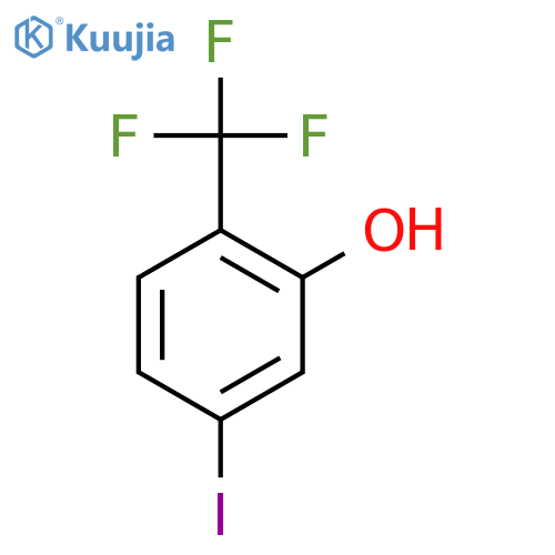 Phenol, 5-iodo-2-(trifluoromethyl)- structure
